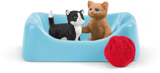 Schleich® Spielfigur »FARM WORLD, Spielspass für niedliche Katzen (42501)«
