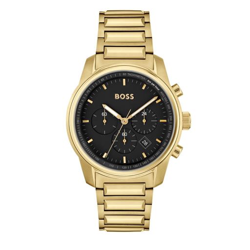 Hugo Boss Boss Trace 1514006 Herreur, Guld, 44 mm