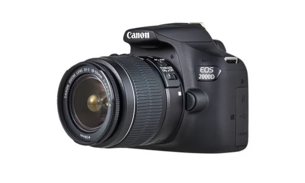Canon EOS 2000D - Digitalkamera - SLR - 24.1 MP - APS-C - 1080p / 30 fps - 3x optisk zoom EF-S 18-55 mm IS STM og EF 50 mm f/1.8 STM objektiver - Wi-Fi, NFC