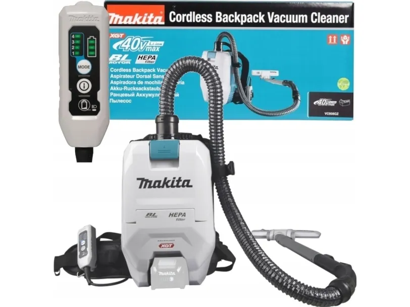 Makita XGT VC008GZ - Støvsuger - rygsæk - pose ingen oplader