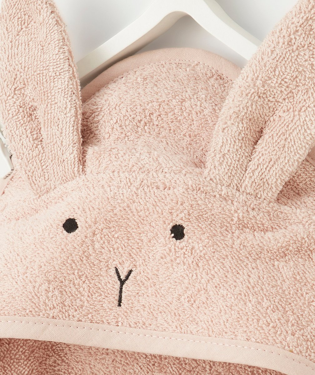 LIEWOODCAPE DE BAIN BÉBÉ EN COTON BIOLOGIQUE ALBERT LAPIN BRUN