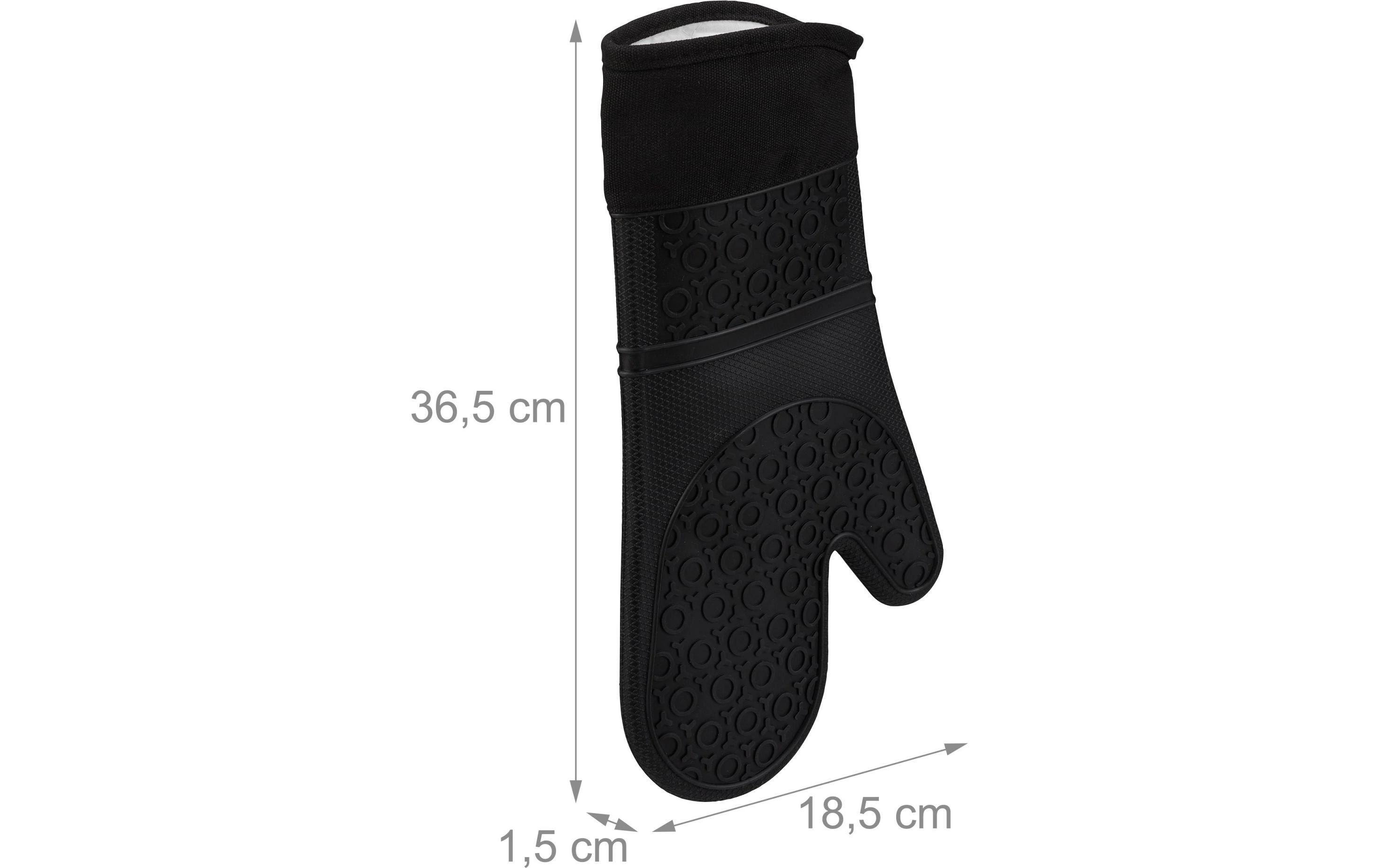Topflappen SchwarzOfenhandschuhe aus Silikon