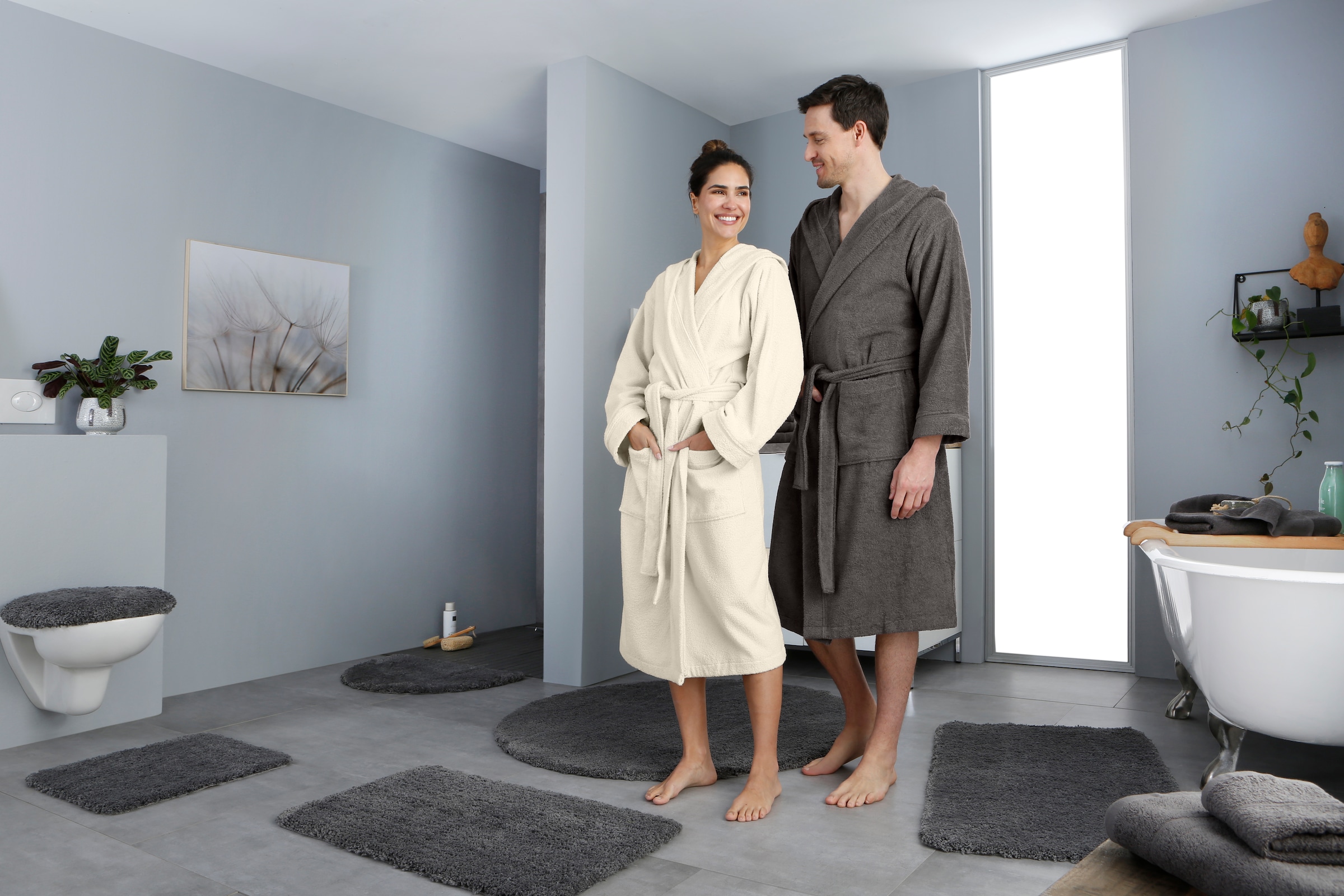 GOODproduct Badematte »Sanremo, Badvorleger, Badezimmer Teppich, sehr weich« Höhe 30 mm rutschhemmend beschichtet fussbodenheizungsgeeignet | schnell trocknend Badteppich, unifarben, rechteckig, rund & als 3-tlg. Set erhältlich