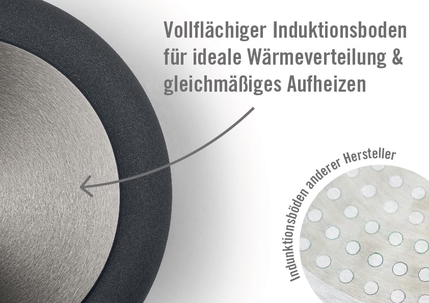 Woll Diamond Lite Gussbräter mit Glasdeckel in Box - Induktiv -, 31 x 26 cm, 11 cm hoch, 6 Liter - Geeignet für alle Herdarten, Aluminium Gusspfanne, backofenfest, anthrazit