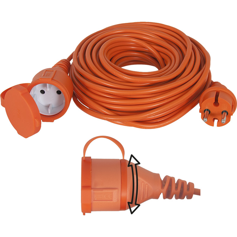 Verlengsnoer IP44 20m 2x1,0mm