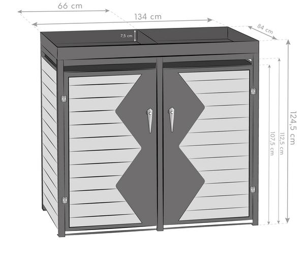 Westmann Mülltonnenbox 240 l, ca.
