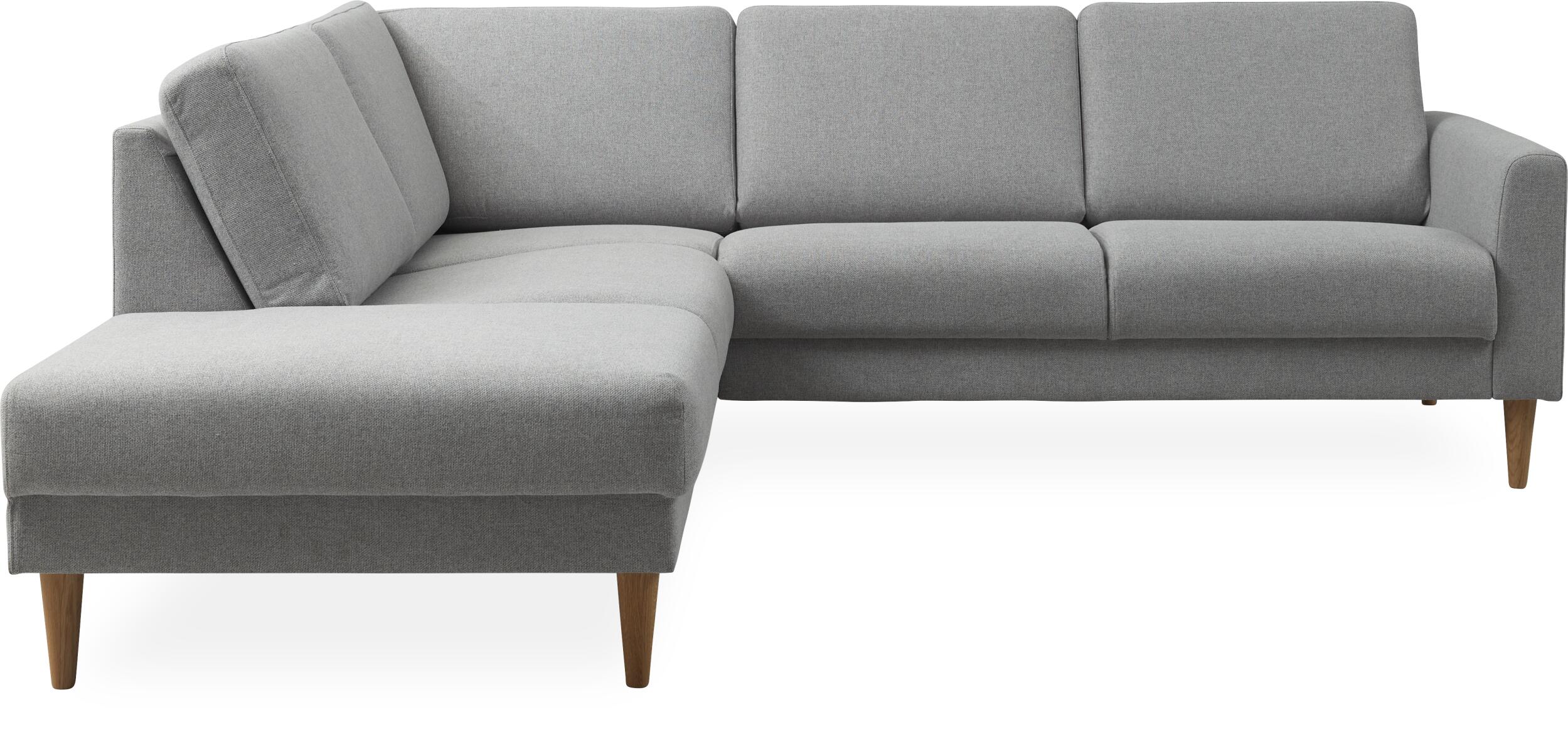 Linea venstrevendt hjørnesofa med pufafslutning
