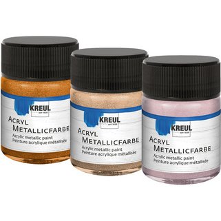 Peinture acrylique métallique,  50 ml