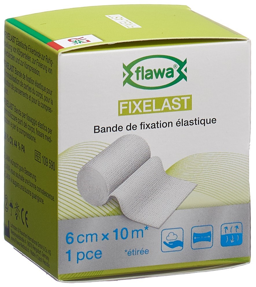 FLAWA Fixelast Fixierbinde 6cmx10m 1 Stk