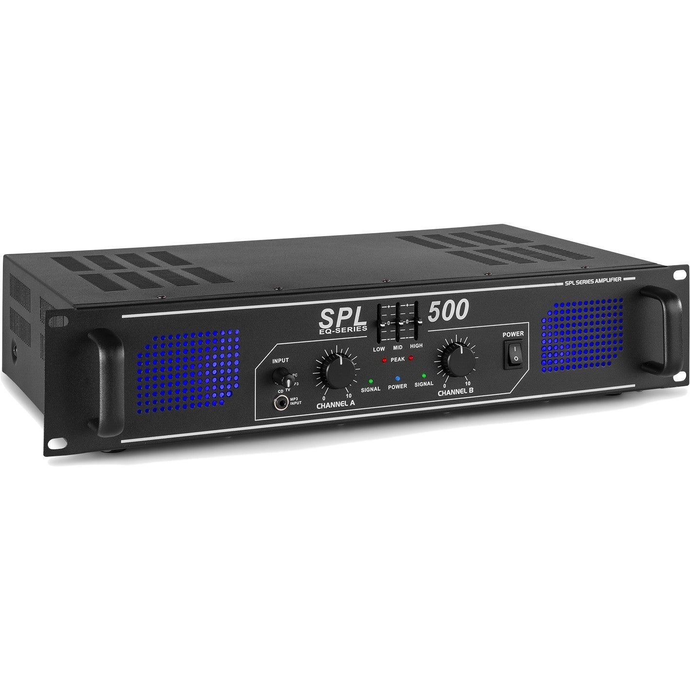 Skytec SPL 500EQ PA-versterker 2x 250W