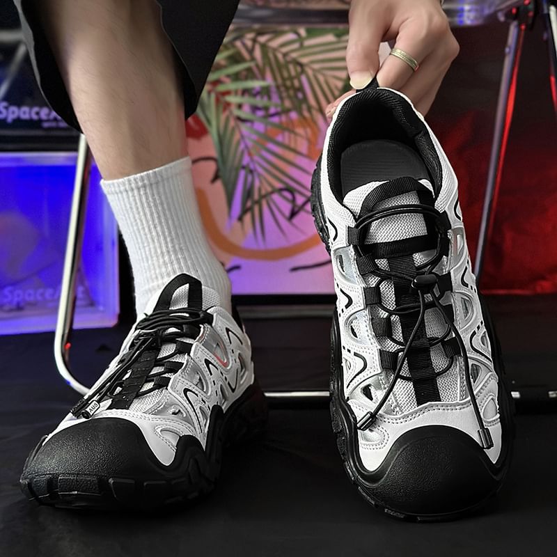 Tanzanite - Cutout Platform Sneakers