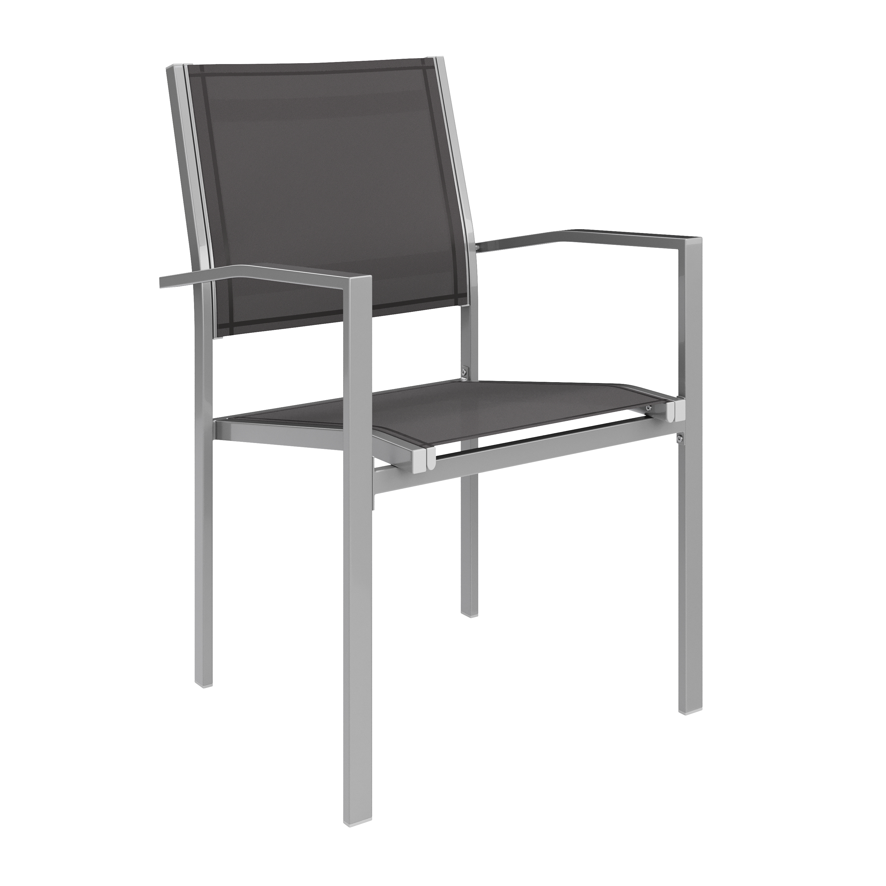 Gartenstuhl ZIA 2er Set anthrazit