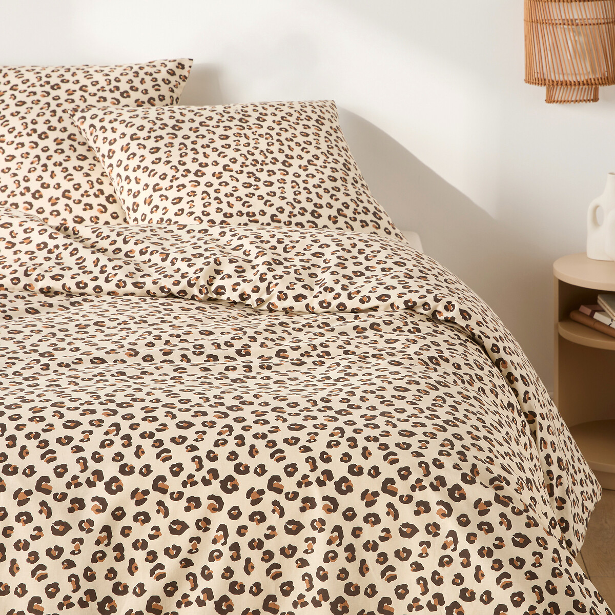LA REDOUTE INTERIEURS<br>Conjunto de cama de algodão, fronha retangular, Leopold