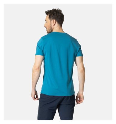 Maillot Manches Courtes Odlo Nikko Trailhead Bleu