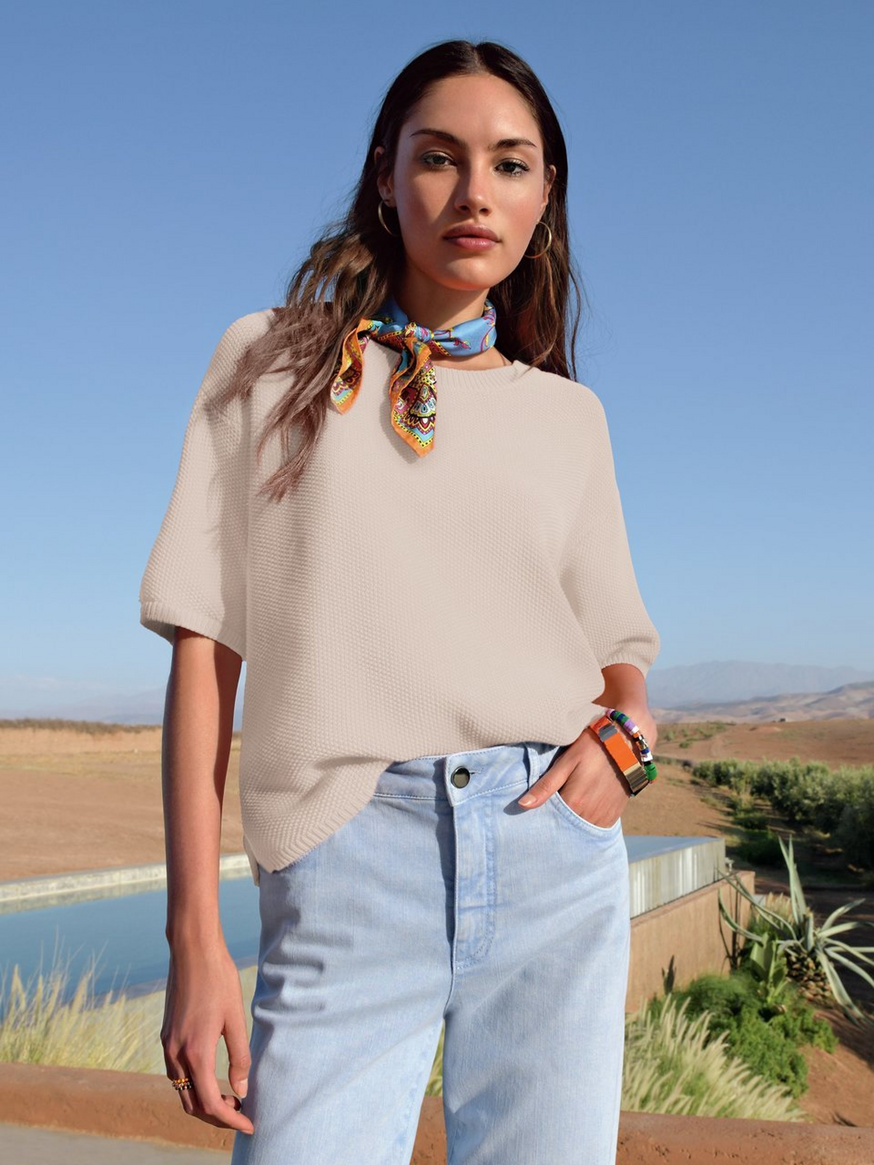 Pullover mit 1/2-Arm