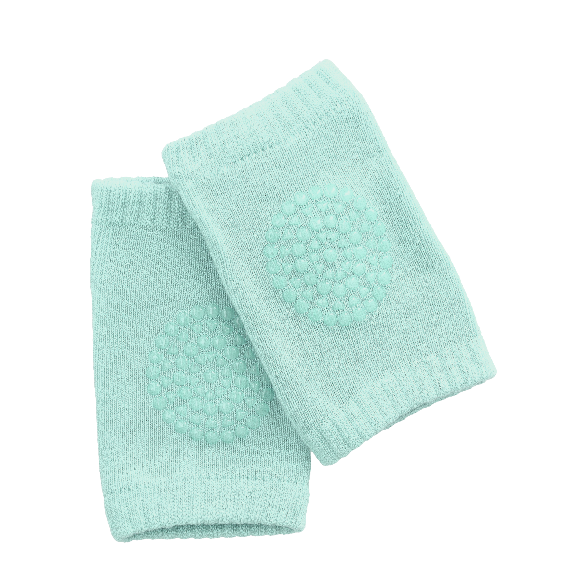 (1 Paar) Baby Knieschoner Anti-Rutsch Knieschützer Elastische Krabbelschoner (One Size) - Türkis