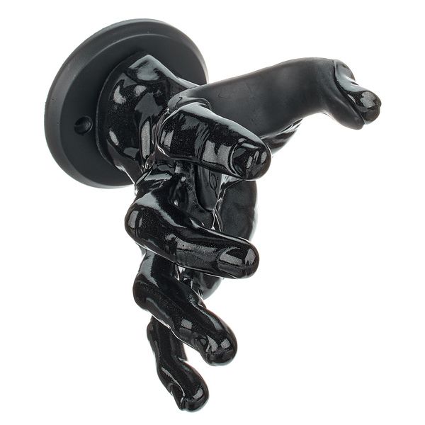 Guitar Grip Male Hand Black Metallic Right