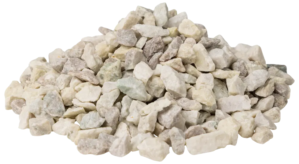 Granitskærver 8-11 mm 1000 kg - hvid