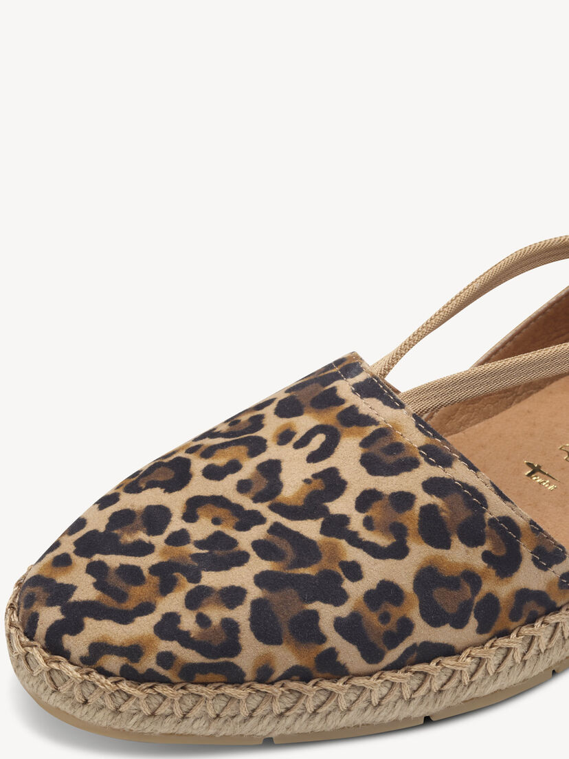 Leren Espadrilles - bruin