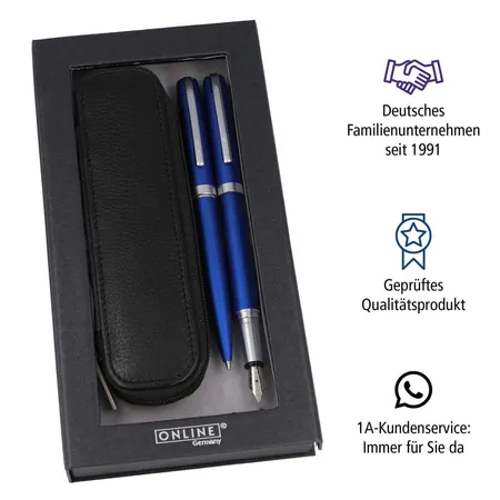 ONLINE Geschenkset Eleganza Satin Blau