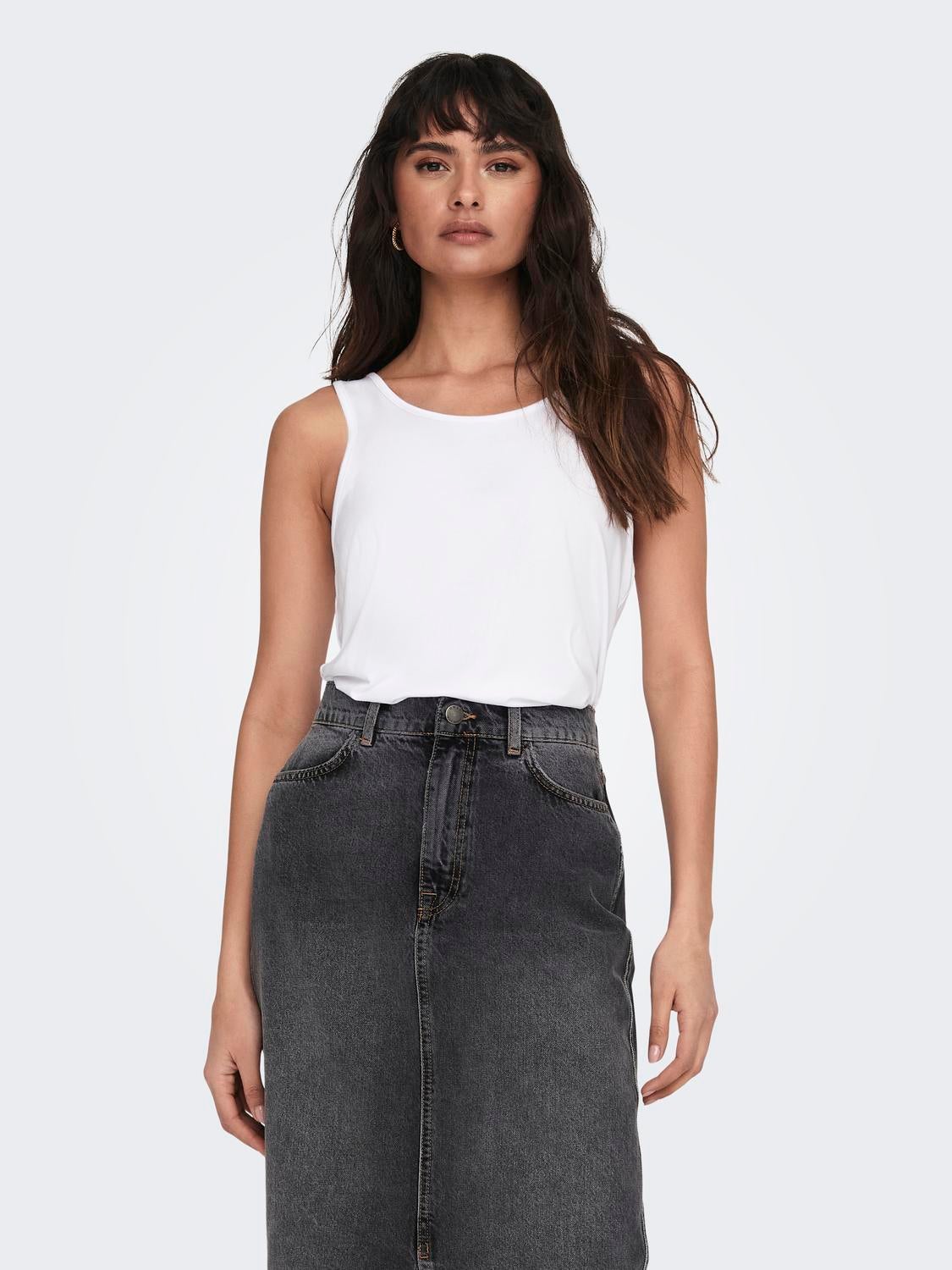 ONLMOSTER Top White