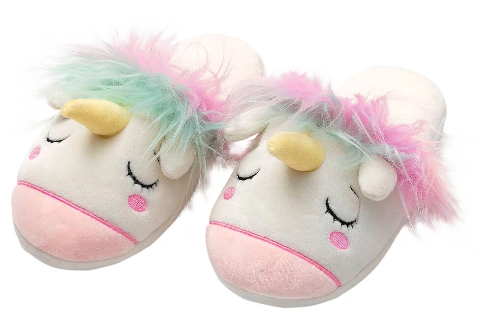 MES JOLIES PANTOUFLES LICORNE - POINTURE 30-33