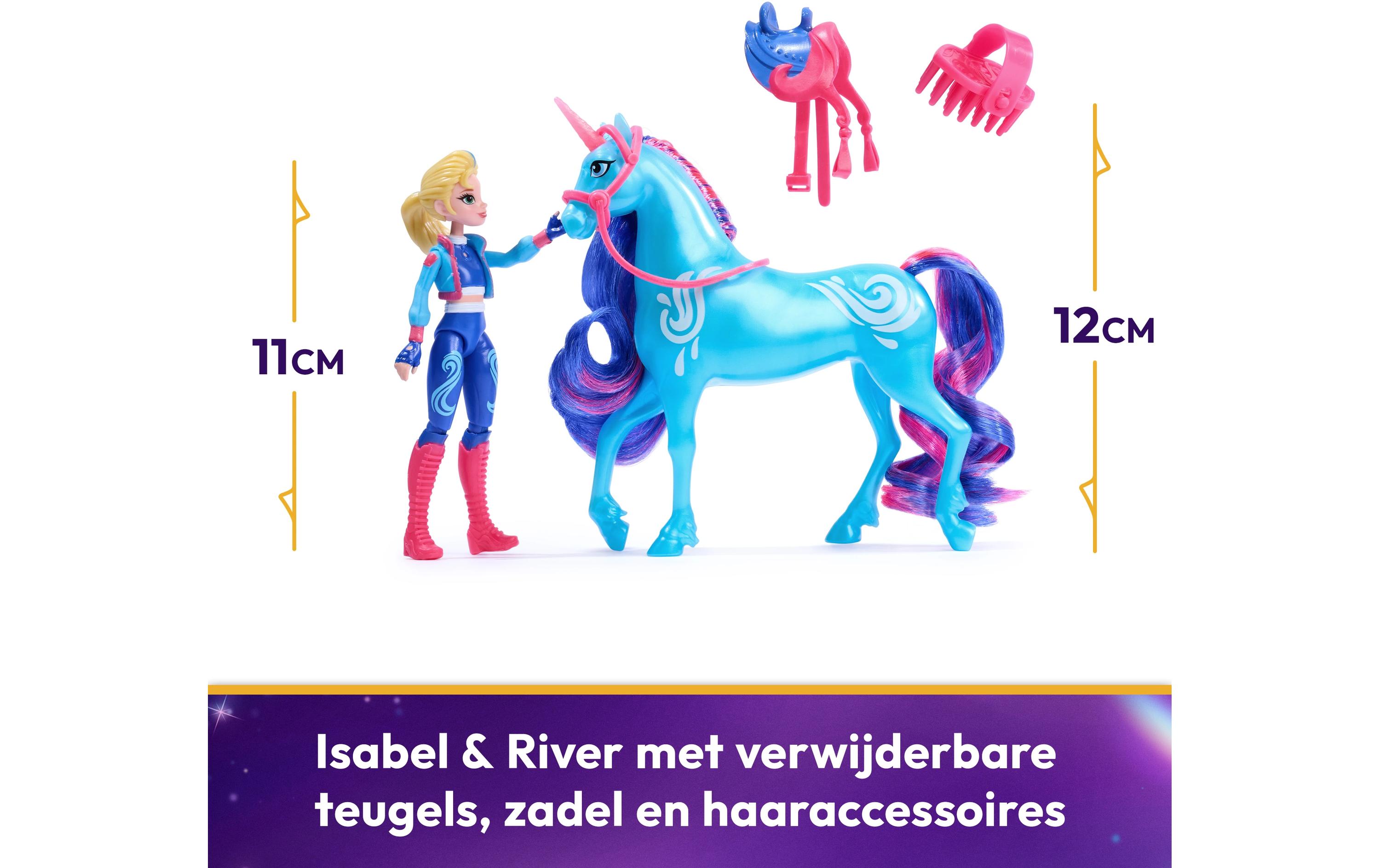 Unicorn Academy Isabel Doll & River UnicornPuppe Isabel und Einhorn River für Kinder