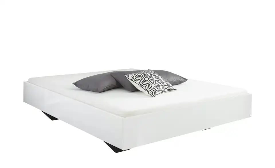 Futonbett Phoenix Weiß, Hochglanz 160 cm