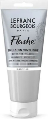 Lefranc & Bourgeois - Akrylmaling - Flashe - Fluorescent White 80 ML