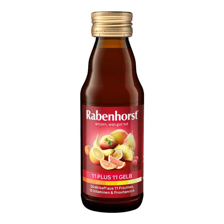 Rabenhorst 11 Plus 11 Multivitaminmehrfrucht Saft gelb, 125 ml