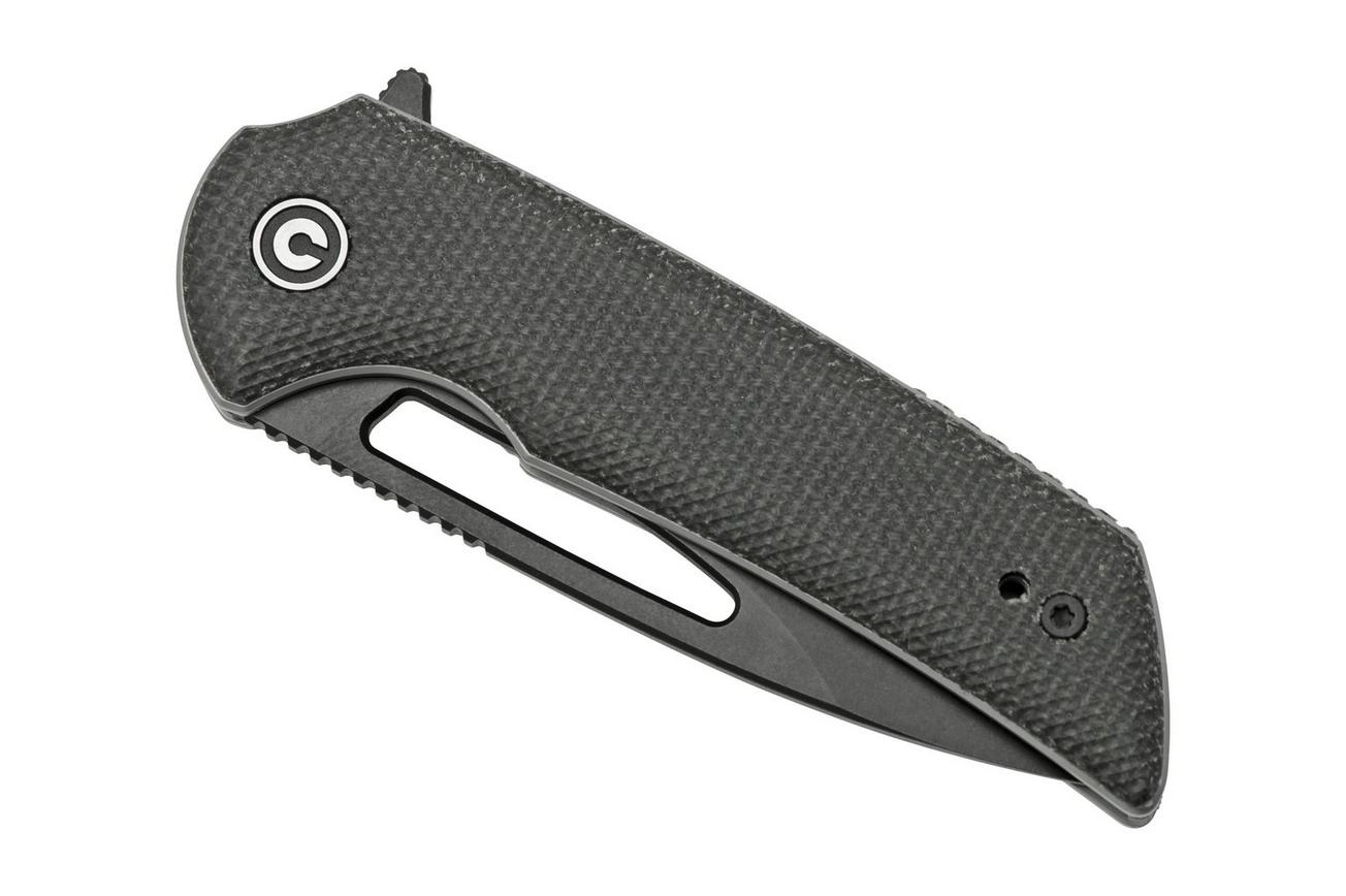 Civivi Odium C2010G Black, Dark Green Micarta zakmes, Ferrum Forge design