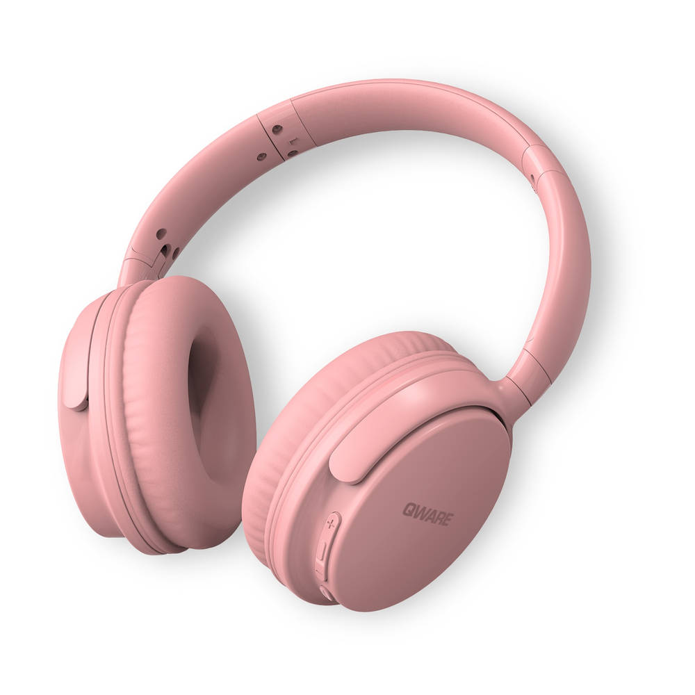 Qware Sound draadloze headset - roze