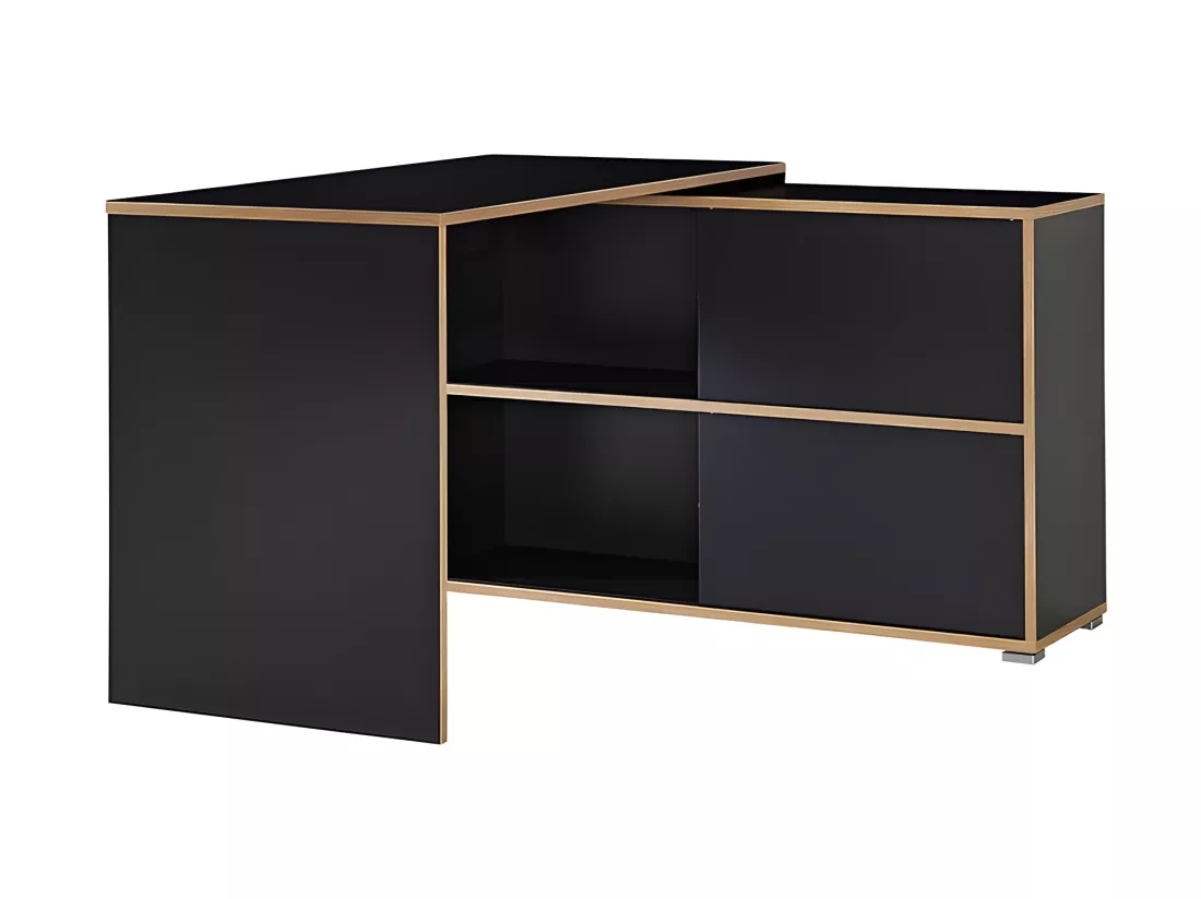 Bureau d'angle gris Leader