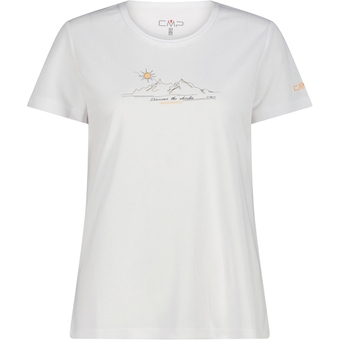 CMP Printed T-Shirt Bianco / Salmone Damen