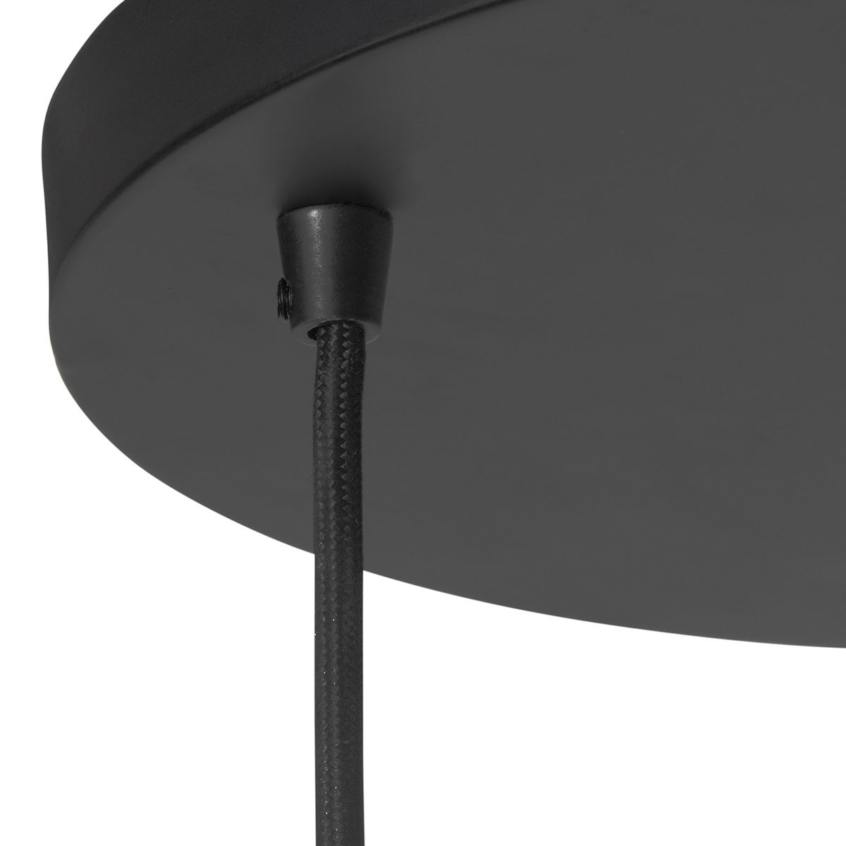 Smart hanglamp zwart met smoke glas incl. 3 Wifi P45 - Busa