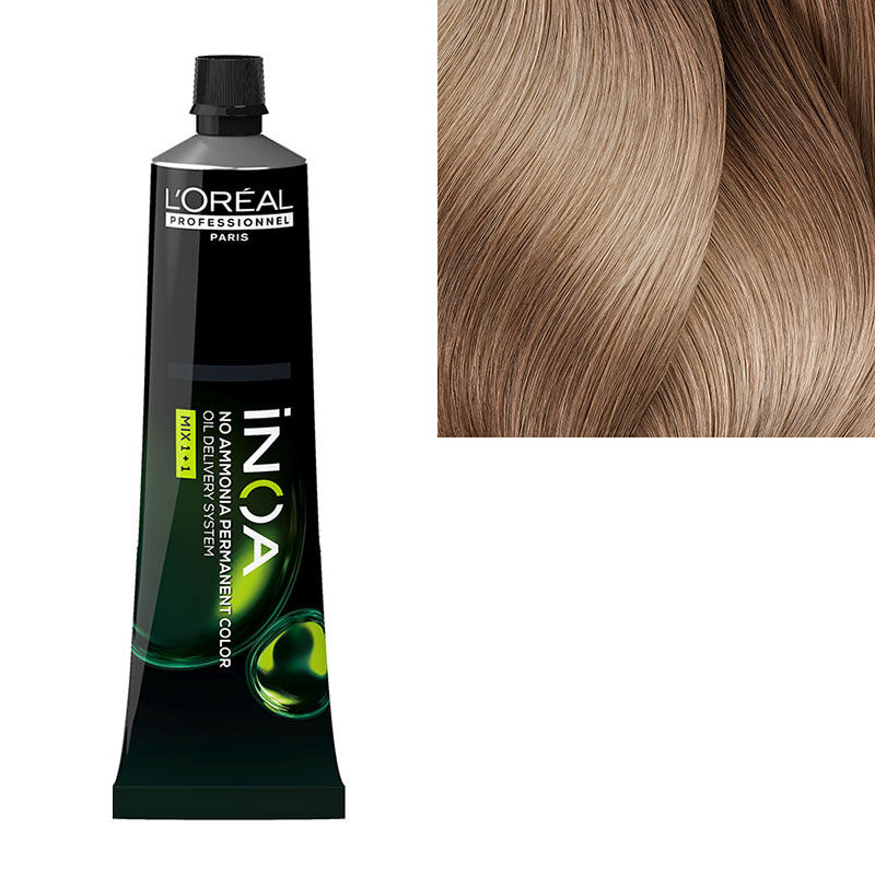 Coloration sans ammoniaque Inoa 10.12 blond très très clair cendré irisé