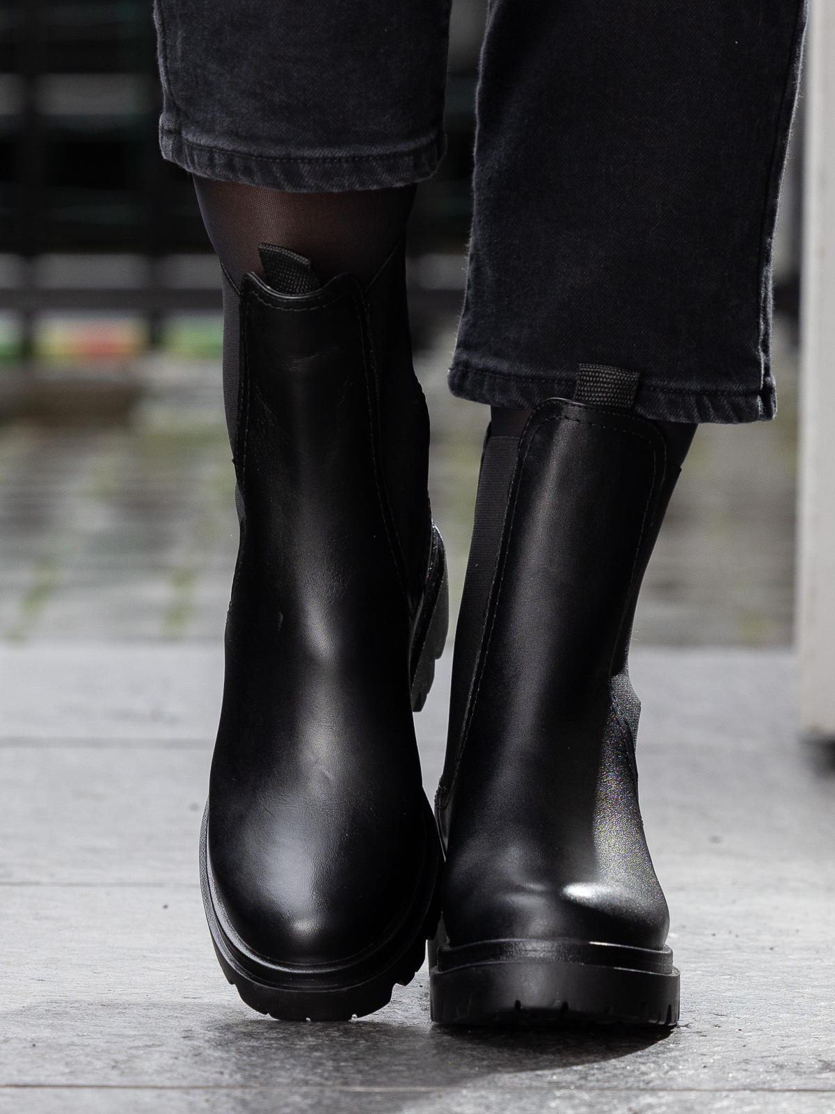 Castro Leather Chelsea Black - Trapes Sko