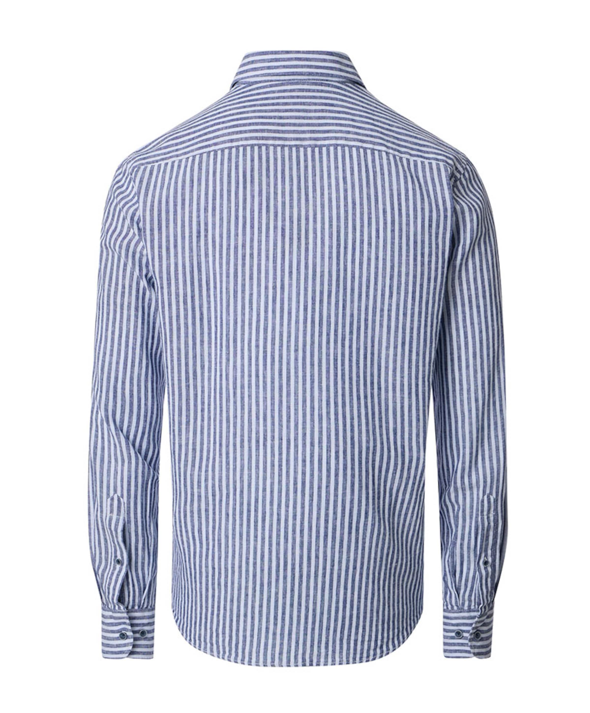CASAMODA Heren overhemd lange mouw blauw