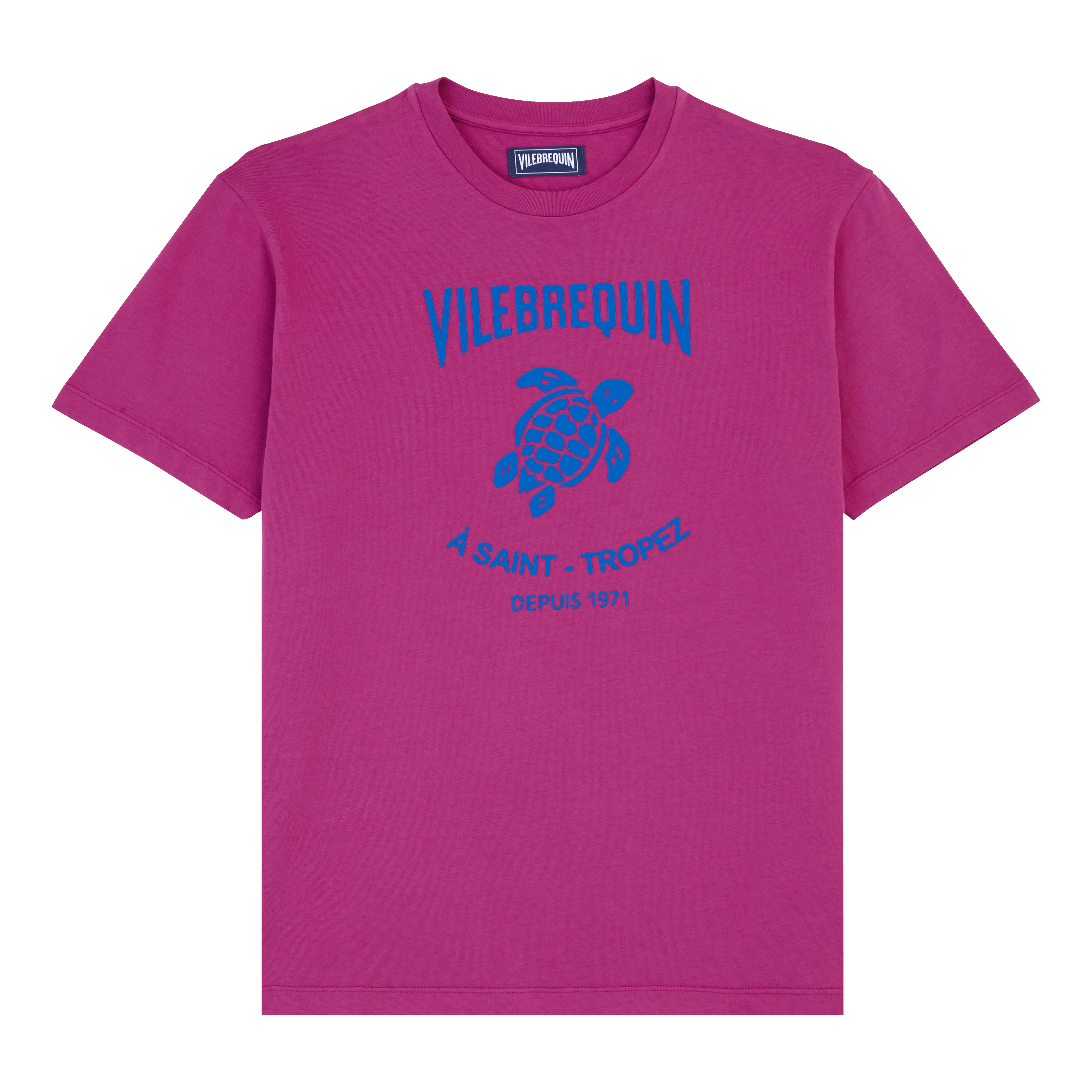 T-Shirt en Coton Imprimé Logo Tortue Homme Imprimé Logo Tortue