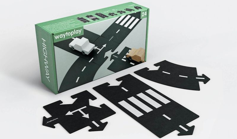 Waytoplay Highway - 24-delige Flexibele Autobaan - Hoogwaardige Kwaliteit