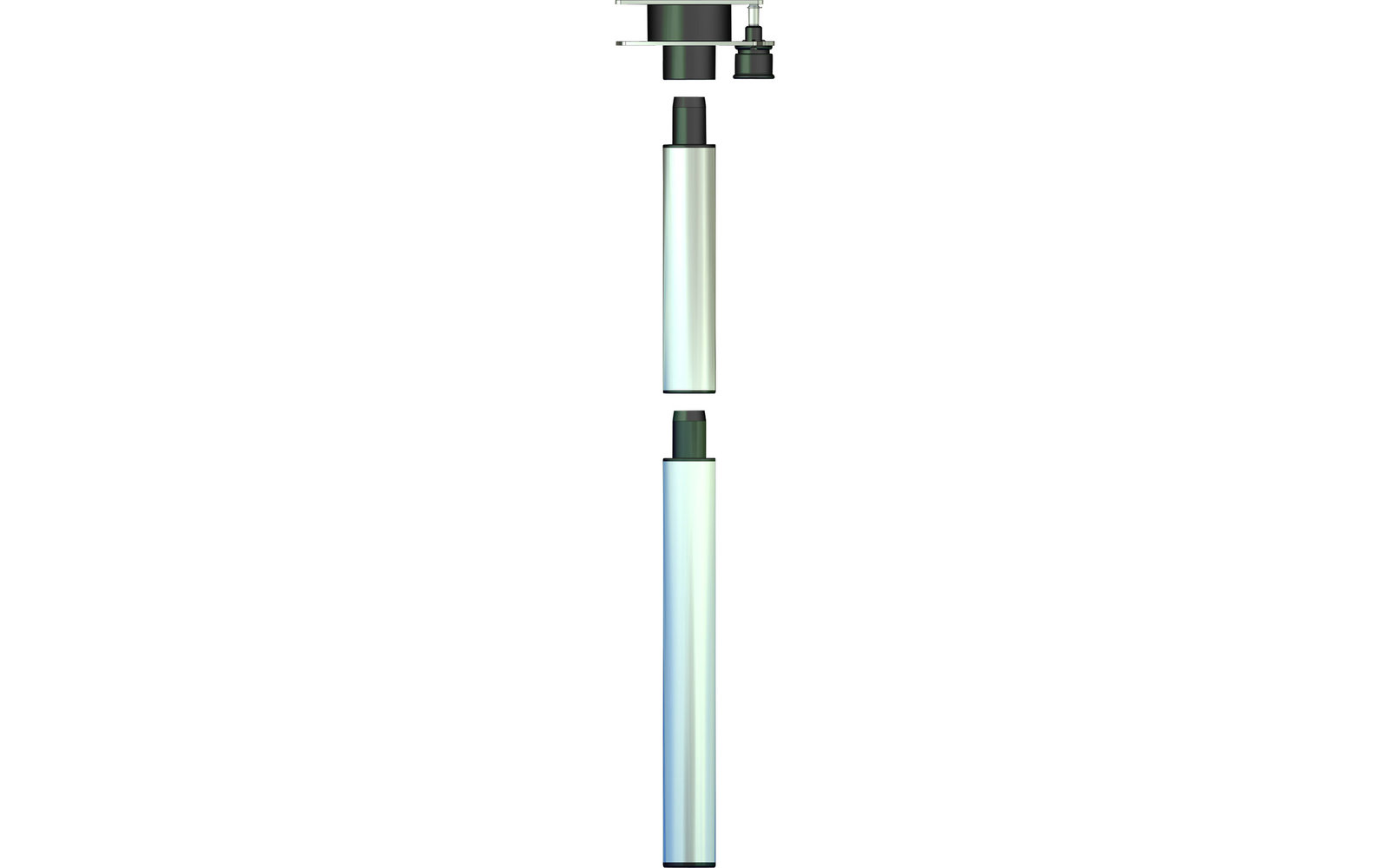 Ilse Ausdrehfuß für Tischplatte 3-tlg. 700 mm anthrazit