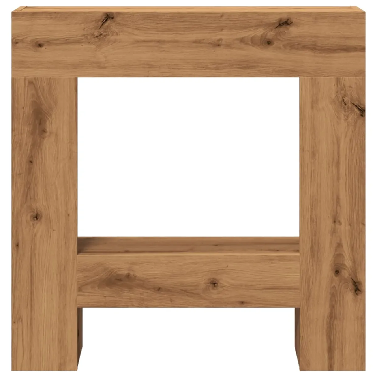 vidaXL Cadre de cheminée chêne artisanal 81x18x82 cm bois ingénierie
