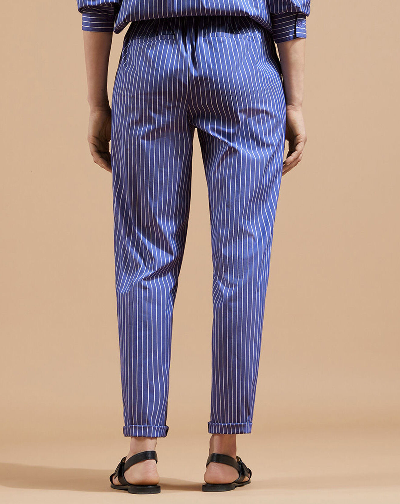 Jodhpur Pantalon Aix rayé blanc/bleu