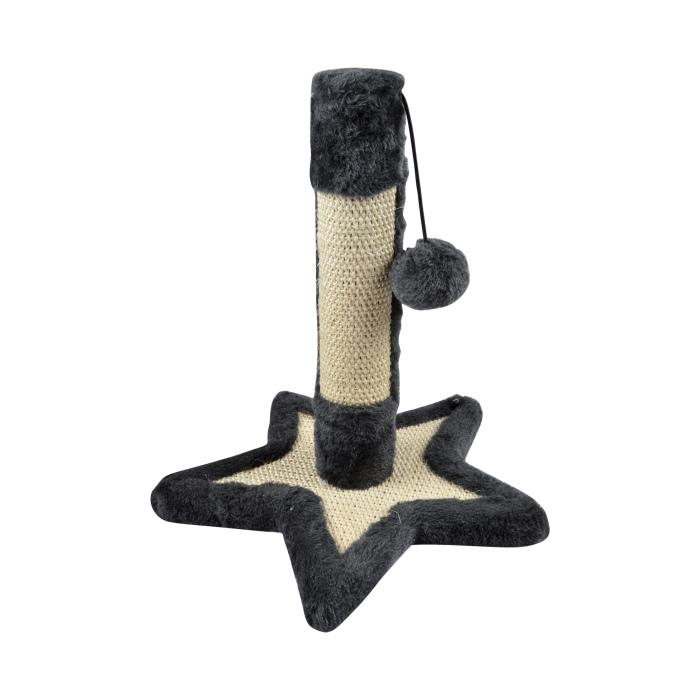ARBRE A CHATON SOCLE ETOILE ET JOUET 30X33CM ANTHRACITE