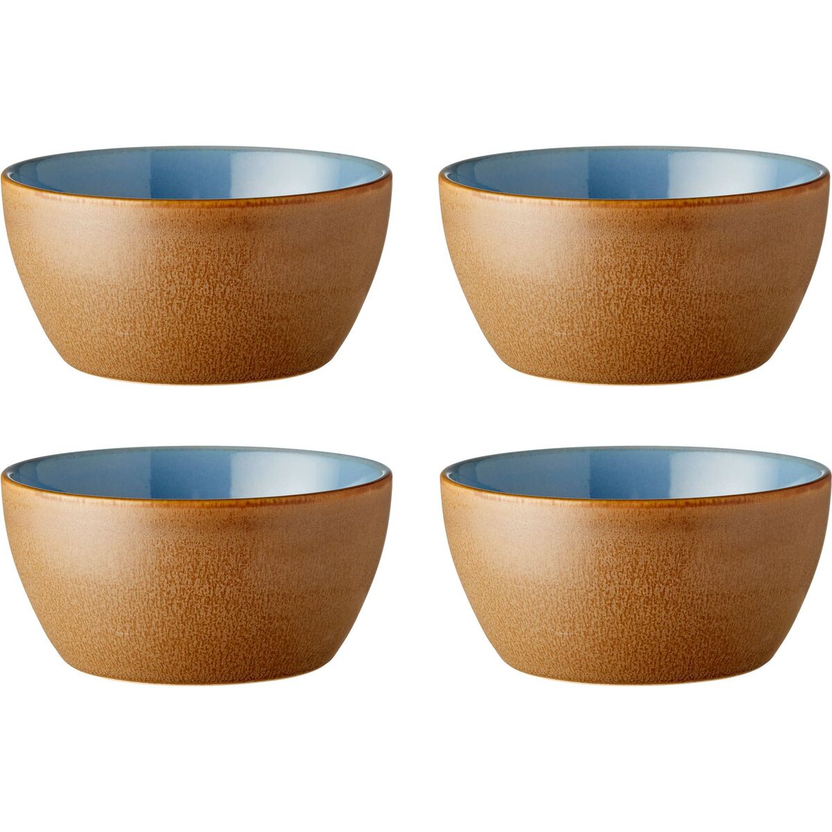 Skål 12 cm 4-pack, wood/ocean