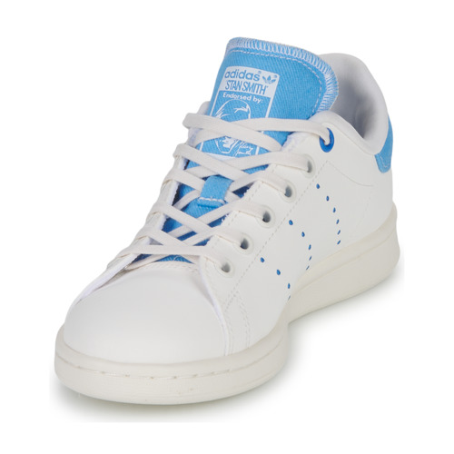 adidas Originals - STAN SMITH J - Blanc / Bleu