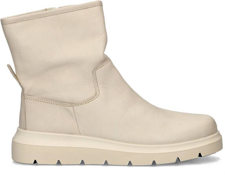 Ecco Nouvelle Limestone leren enkellaarzen beige