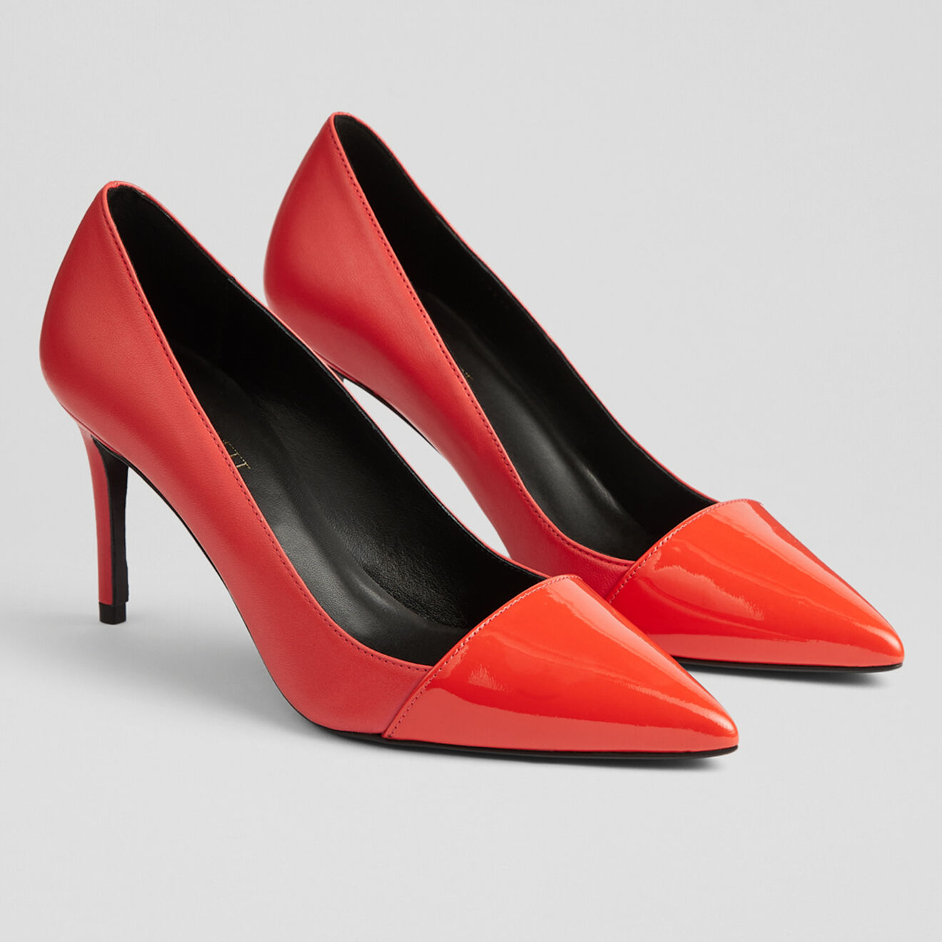 L.K. Bennett Escarpins en Cuir Emberlynn rouges - Talon 11 cm