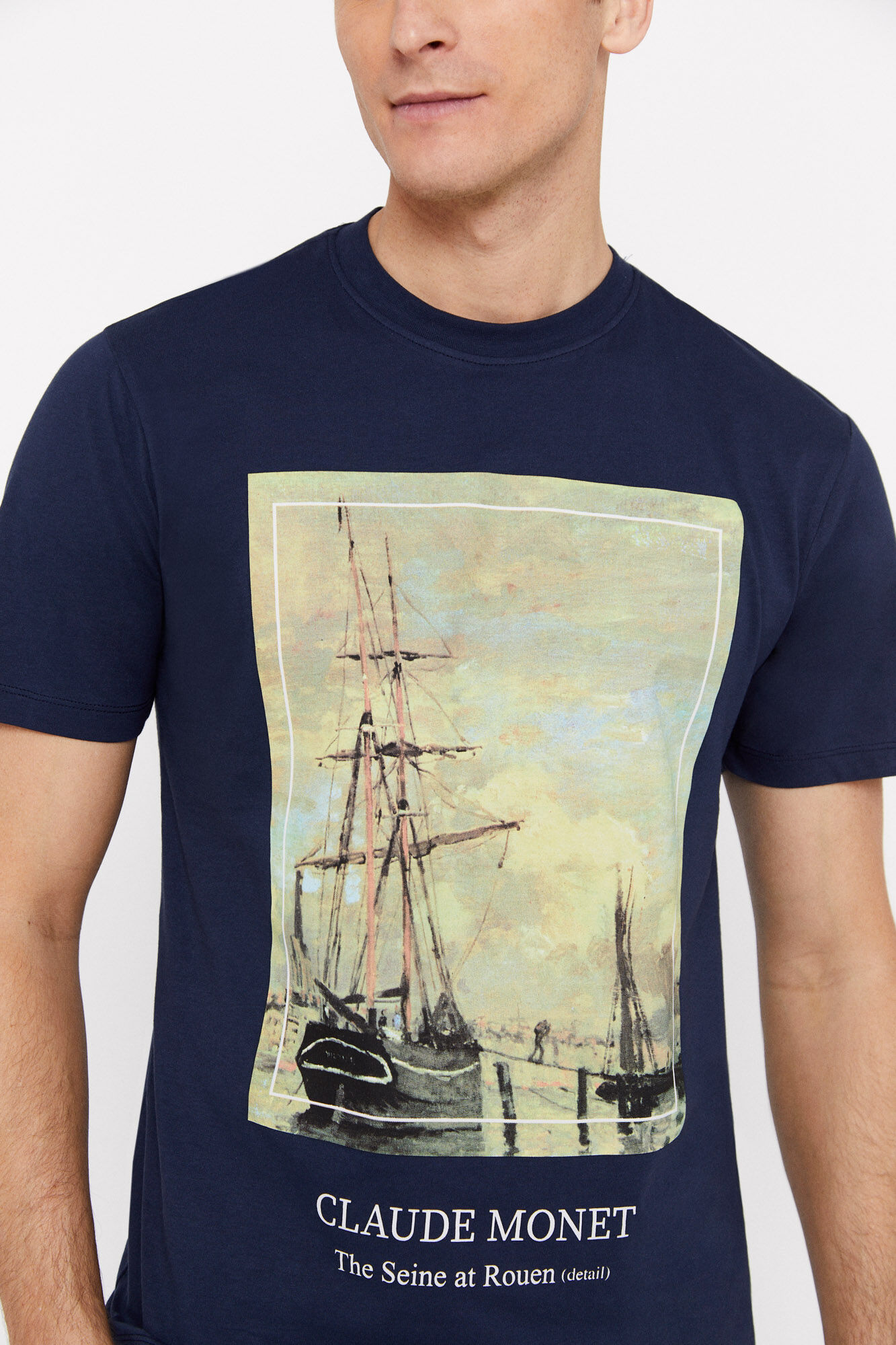 Camiseta com estampa Monet - Azul
