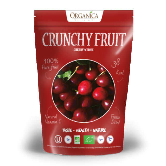 Crunchy fruit - cerise lyophilisée bio